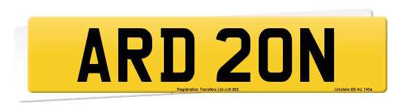 Registration number ARD 20N
